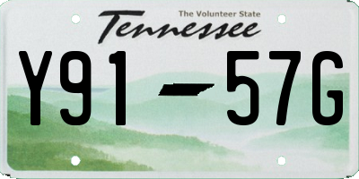 TN license plate Y9157G