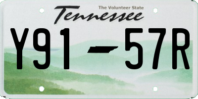 TN license plate Y9157R