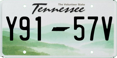 TN license plate Y9157V