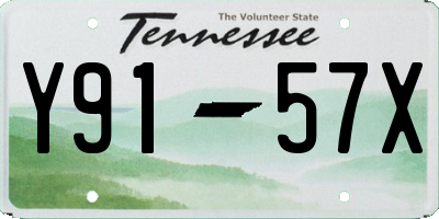 TN license plate Y9157X