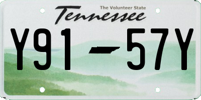 TN license plate Y9157Y