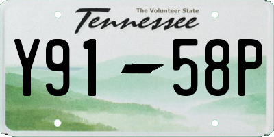 TN license plate Y9158P