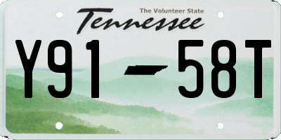 TN license plate Y9158T