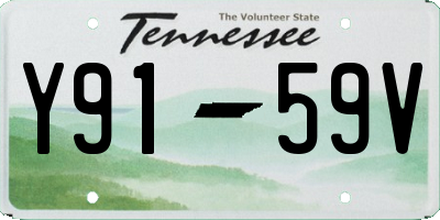 TN license plate Y9159V