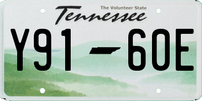 TN license plate Y9160E
