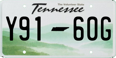 TN license plate Y9160G