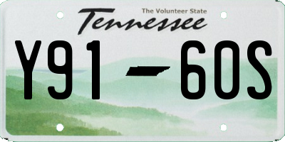 TN license plate Y9160S