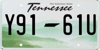 TN license plate Y9161U