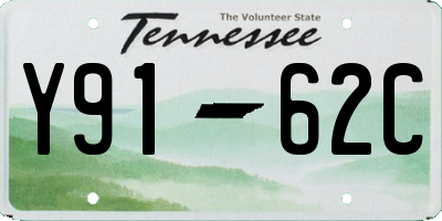 TN license plate Y9162C