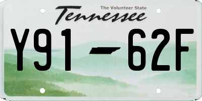 TN license plate Y9162F