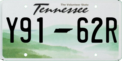 TN license plate Y9162R