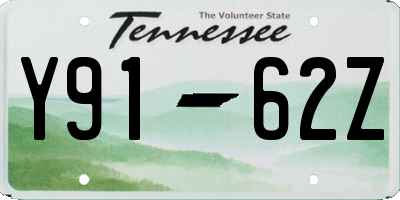TN license plate Y9162Z