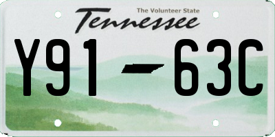 TN license plate Y9163C