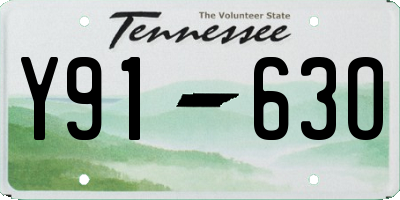 TN license plate Y9163O