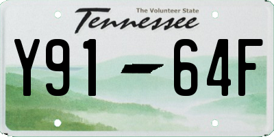 TN license plate Y9164F