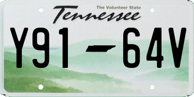 TN license plate Y9164V