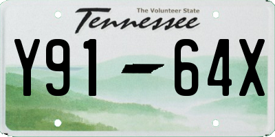 TN license plate Y9164X