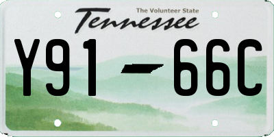 TN license plate Y9166C