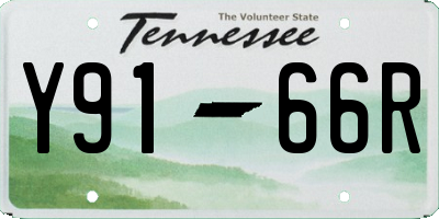 TN license plate Y9166R
