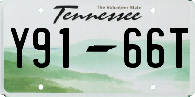TN license plate Y9166T