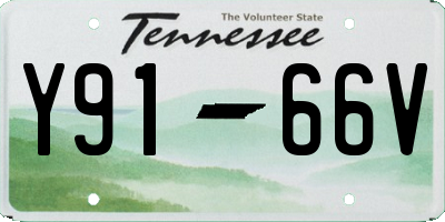 TN license plate Y9166V