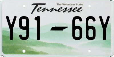 TN license plate Y9166Y