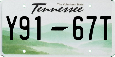TN license plate Y9167T
