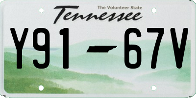 TN license plate Y9167V