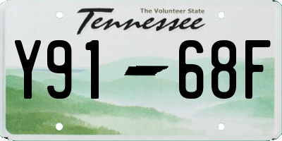 TN license plate Y9168F