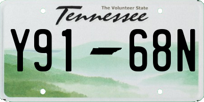 TN license plate Y9168N
