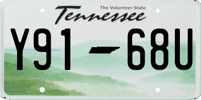 TN license plate Y9168U