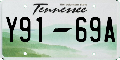 TN license plate Y9169A
