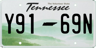 TN license plate Y9169N