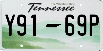 TN license plate Y9169P