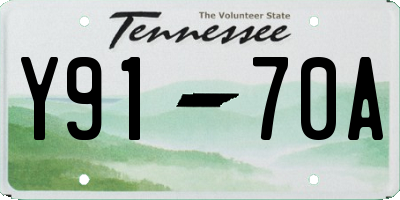 TN license plate Y9170A