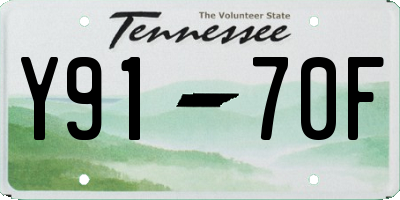 TN license plate Y9170F