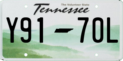 TN license plate Y9170L
