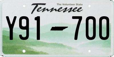 TN license plate Y9170O