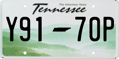 TN license plate Y9170P