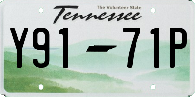 TN license plate Y9171P