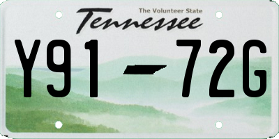 TN license plate Y9172G