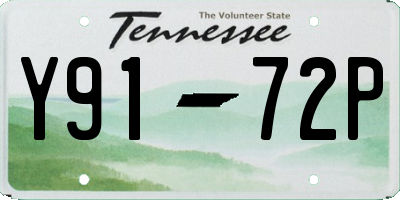 TN license plate Y9172P