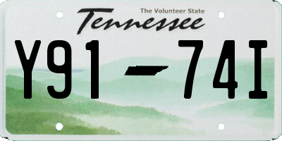 TN license plate Y9174I