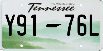 TN license plate Y9176L