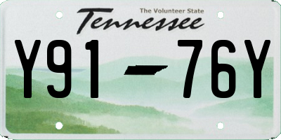 TN license plate Y9176Y