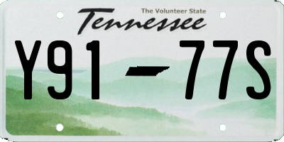 TN license plate Y9177S