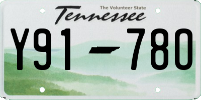 TN license plate Y9178O