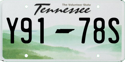 TN license plate Y9178S