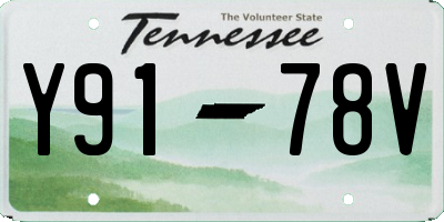 TN license plate Y9178V