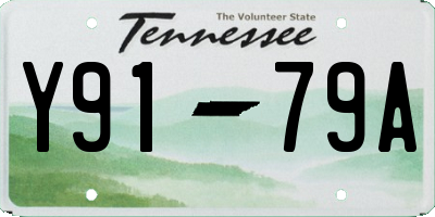 TN license plate Y9179A